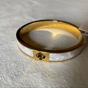Kate Spade Hole Punch Hinge Bangle NEW